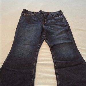 American Eagle Outfitters Blue Flare Wide Leg Jeans